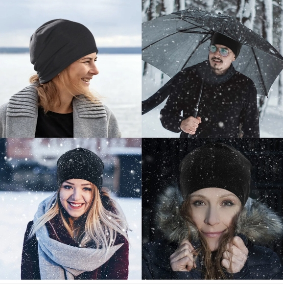 Beanie for Men Women Winter Warm Skull Cap Hat Lightweight for Running Cycling - Picture 9 of 11